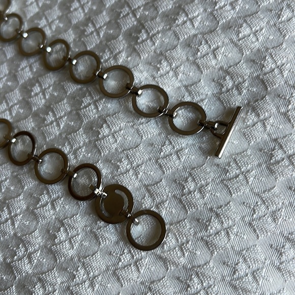 CK Calvin Klein Silver chain belt, adjustable 38 inches - Picture 6 of 17